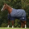 Saxon Defiant 600D Lite Standard Neck Rug - Navy / Plaid -Harness Store 1006343012.700x700