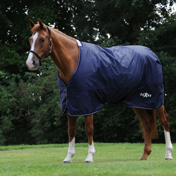 Saxon Defiant 600D Lite Standard Neck Rug - Navy / White 3 Saxon Defiant 600D Lite Standard Neck Rug - Navy / White