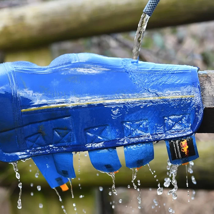 2022 Equilibrium Equi-Chaps Close Contact Chaps EQB1200 - Navy / Yellow 6 2022 Equilibrium Equi-Chaps Close Contact Chaps EQB1200 - Navy / Yellow - Image 4