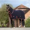 Weatherbeeta Fleece Cooler Combo Neck Rug - Navy / Red / White Colour Red/Navy/White -Harness Store 202120Weatherbeeta20Fleece20Cooler20Combo20Neck20617420 20Navy20Red20White20lifestyle.700x700