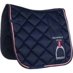 2022 HKM Equine Sports Style Saddle Pad 13298 - Navy
