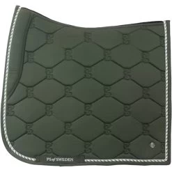 2022 PS Of Sweden Signature Dressage Cotton Saddle Pad 1110-022 - Forest Green