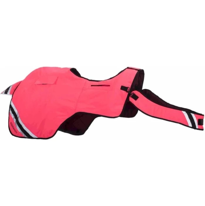 2023 Equisafety Hi-Vis Waterproof Wrap Around Exercise Rug WRUG - Pink 3 2023 Equisafety Hi-Vis Waterproof Wrap Around Exercise Rug WRUG - Pink