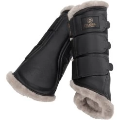 2023 Eskadron Platinum Faux Leather Tendon Boots 555039853290 - Black Colour Black