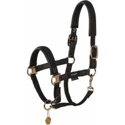 2023 Eskadron Platinum Halter Double Pin Plait Headcollar 420139821290 - Black