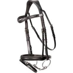 2023 Henry James Saddlery Comfort Flash Bridle HJ-BR-02 - Black Colour Black