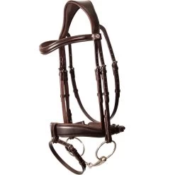 2023 Henry James Saddlery Dressage Bridle HJ-BR-03 - Havana Brown Colour Havana Brown