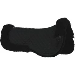 2023 Woof Wear Vision Elegance Sheepskin Half Saddle Pad WS0029 - Black Colour Black