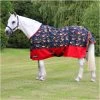 Hy Equestrian StormX Original Standard Neck Turnout Rug - Navy / Red 2 Hy Equestrian StormX Original Standard Neck Turnout Rug - Navy / Red -Harness Store 3287 1.700x700