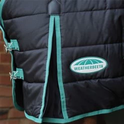 2022 Weatherbeeta Green-Tec Medium-Lite Standard Neck Rug - Black / Green -Harness Store 3971 3971 3.700x700