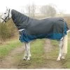 Hy Equestrian DefenceX 50 Detach-A-Neck Rug - Grey / Teal 1 Hy Equestrian DefenceX 50 Detach-A-Neck Rug - Grey / Teal -Harness Store 4290 1.700x700