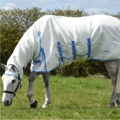 2022 Weatherbeeta Sweet Itch Shield Combo Neck Fly Rug With FREE Fly Mask Bundle WFRFM4 - Blue / White -Harness Store 4662 2500 202220Weatherbeeta20Sweet20Itch20Shield20Combo20Neck20100620920 20White20Blue2010062092022.2000x2000.700x700