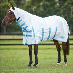 2022 Weatherbeeta Sweet Itch Shield Combo Neck Fly Rug With FREE Fly Mask Bundle WFRFM4 - Blue / White -Harness Store 4662 2500 202220Weatherbeeta20Sweet20Itch20Shield20Combo20Neck20100620920 20White20Blue2010062092044.2000x20001.700x700