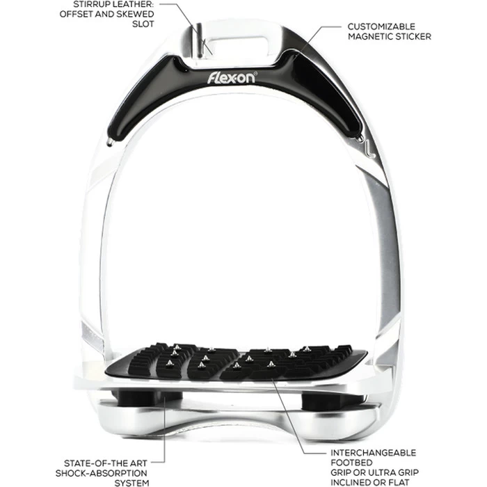 2022 Flex-on Aluminium Ultra Grip Stirrups A21PUG2105 - Aluminium Colour Aluminium 4 2022 Flex-on Aluminium Ultra Grip Stirrups A21PUG2105 - Aluminium Colour Aluminium - Image 2