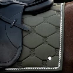 2022 PS Of Sweden Signature Dressage Cotton Saddle Pad 1110-022 - Forest Green -Harness Store 5637 202220PS20Of20Sweden20Signature20Dressage20Cotton20Saddle20Pad201110 02220 2020Forest20Green20Lifestyle202.700x700