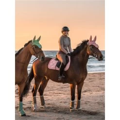 2023 PS Of Sweden Ruffle Jump Saddle Pad 1110-058 - Peach -Harness Store 6079 DSC 6793 1.700x700