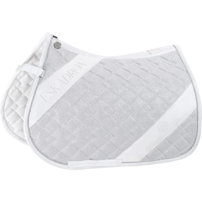 2023 Eskadron Glitter Mesh Saddle Cloth 218631 502 - White Colour White 4 2023 Eskadron Glitter Mesh Saddle Cloth 218631 502 - White Colour White - Image 2