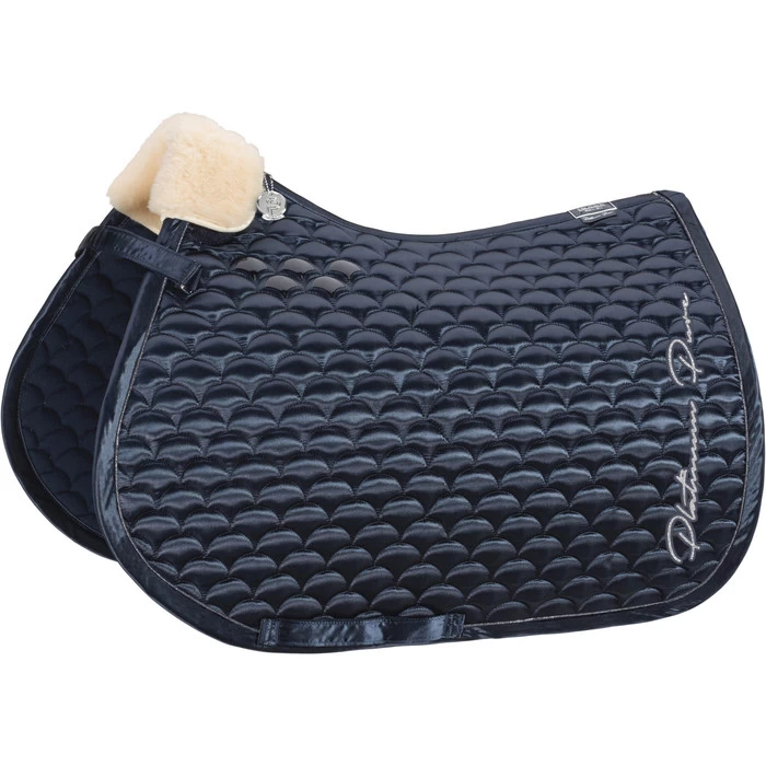 2023 Eskadron Satin Cloud Saddle Cloth & Softshell Tendon Boots Bundle 218031555031 - Navy 4 2023 Eskadron Satin Cloud Saddle Cloth & Softshell Tendon Boots Bundle 218031555031 - Navy - Image 2