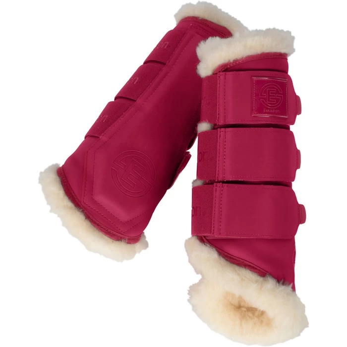2023 Eskadron Cotton Compact Saddle Pad & Softslate Evo-Wool Brushing Boots Bundle 222087555087 - Pink Colour Pink 5 2023 Eskadron Cotton Compact Saddle Pad & Softslate Evo-Wool Brushing Boots Bundle 222087555087 - Pink Colour Pink - Image 3