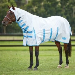 2023 Weatherbeeta Sweet Itch Shield Fly Rug With FREE Fly Mask WFRFM3 - White / Blue / Navy -Harness Store 6372 202220Weatherbeeta20Sweet20Itch20Shield20Combo20Neck20100620920 20White2020Blue2010062092044.700x700