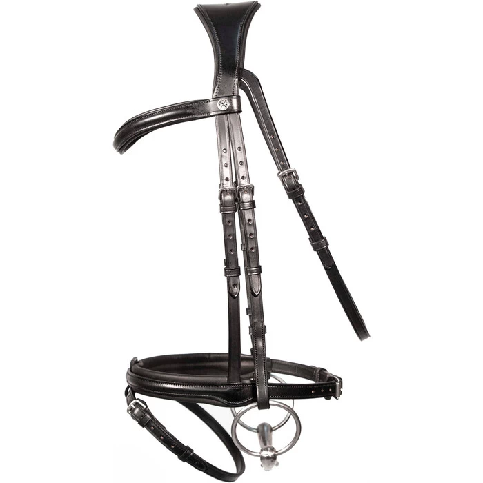 2023 Henry James Saddlery Comfort Flash Bridle HJ-BR-02 - Black Colour Black 4 2023 Henry James Saddlery Comfort Flash Bridle HJ-BR-02 - Black Colour Black - Image 2