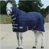 Weatherbeeta Comfitec Channel Quilt Medium-Lite Combo Neck Rug - Navy / Silver Colour Navy/Silver -Harness Store 861 1.700x700