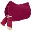 2023 Eskadron Cotton Compact Saddle Pad & Softslate Evo-Wool Brushing Boots Bundle 222087555087 - Pink Colour Pink -Harness Store Bundle20632820Main.700x700