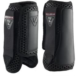2022 Equilibrium Tri-Zone Impact Sports Boots Front 2457 - Black Colour Black