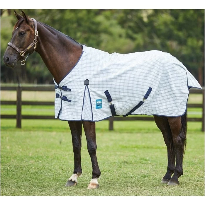 Kool Coat Classic III Standard Neck Rug - White / Navy 3 Kool Coat Classic III Standard Neck Rug - White / Navy