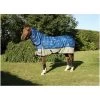 2022 Hy Equestrian StormX 200 Combi Turnout Rug Thelwell Jumps - Blue / Taupe / Navy -Harness Store PR 34987 StormX Original 200 Turnout Rug Thelwell Collection Jumps 01.700x700