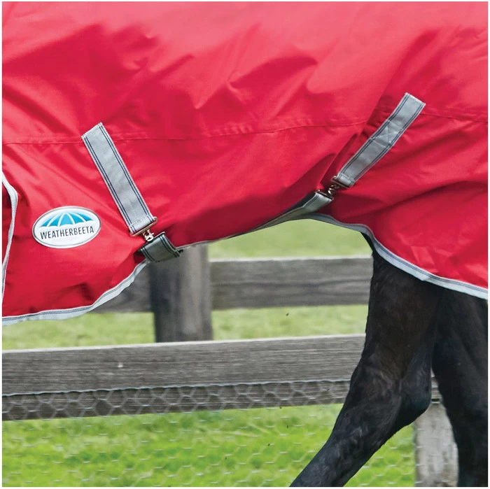 2022 Weatherbeeta Comfitec Classic Lite Combo Neck Turnout Rug - Red / Silver Colour Red/Silver 6 2022 Weatherbeeta Comfitec Classic Lite Combo Neck Turnout Rug - Red / Silver Colour Red/Silver - Image 4