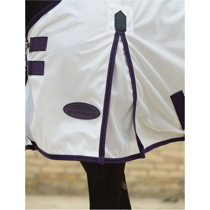 Weatherbeeta Comfitec Essential Mesh Combo Neck Fly Rug White / Purple 7 Weatherbeeta Comfitec Essential Mesh Combo Neck Fly Rug White / Purple - Image 5
