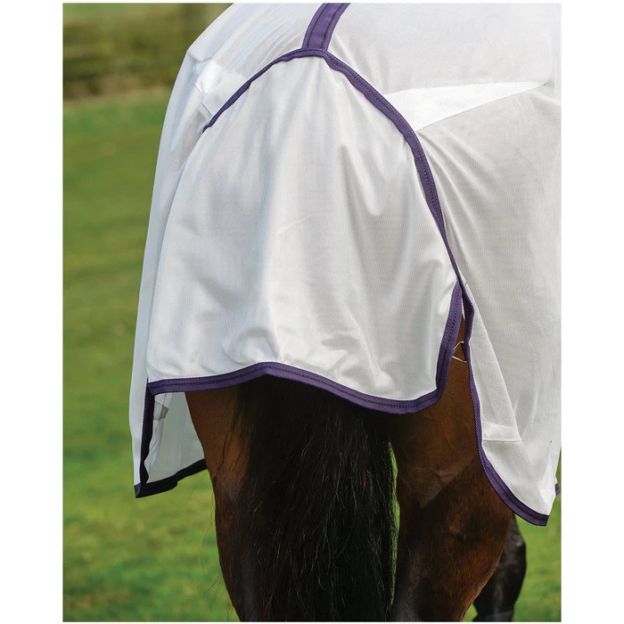 Weatherbeeta Comfitec Essential Mesh Combo Neck Fly Rug White / Purple 9 Weatherbeeta Comfitec Essential Mesh Combo Neck Fly Rug White / Purple - Image 7