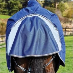 Weatherbeeta Comfitec Premier Medium Detach-A-Neck Rug - Blue / Grey -Harness Store Weatherbeeta20Comfitec20Premier20Free20Ii20Detach A Neck20Medium20Dark20Blue20Grey20White20 20Back.700x700