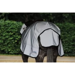 2022 Weatherbeeta Reflective Wrap Around Exercise Sheet 1004324 - Silver / Black -Harness Store Weatherbeeta20Reflective20Wrap20Around20Exercise20Sheet20Silver20Black201004324 back.700x700