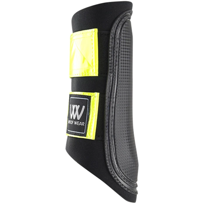 Woof Wear Reflective Club Boot - Black / Yellow Colour Black/Yellow 3 Woof Wear Reflective Club Boot - Black / Yellow Colour Black/Yellow