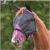 2022 Weatherbeeta Comfitec Deluxe Durable Mesh Mask With Ears And Tassels 1009572002 - Black / Purple 1 2022 Weatherbeeta Comfitec Deluxe Durable Mesh Mask With Ears And Tassels 1009572002 - Black / Purple -Harness Store wb mask dlx durable ears tassels blk pur01.700x700